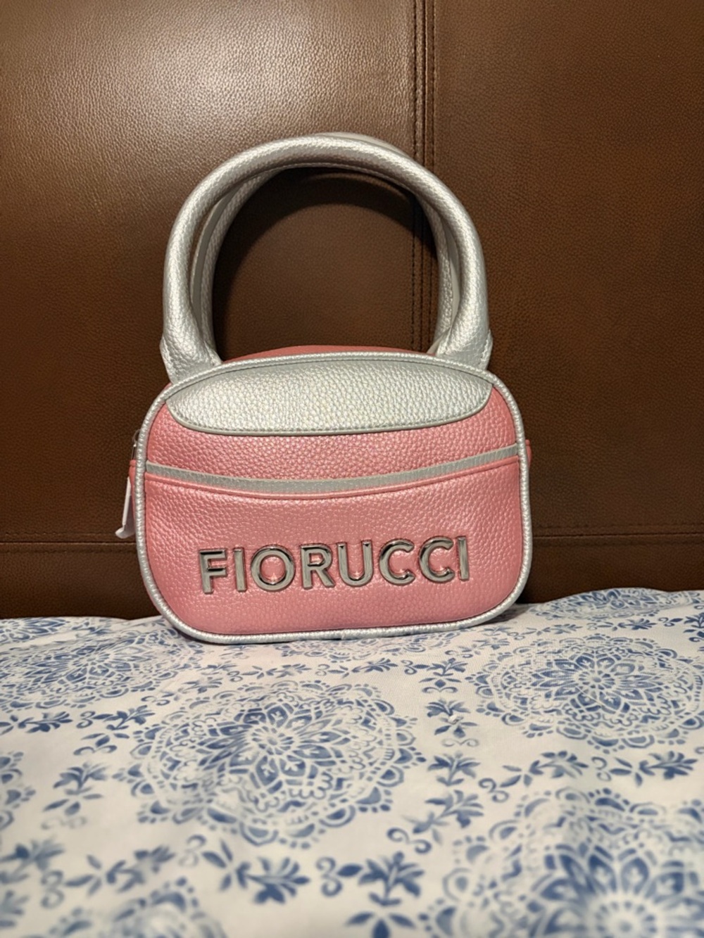 Fiorucci Pink and Silver mini Top-Handle Women's Bag